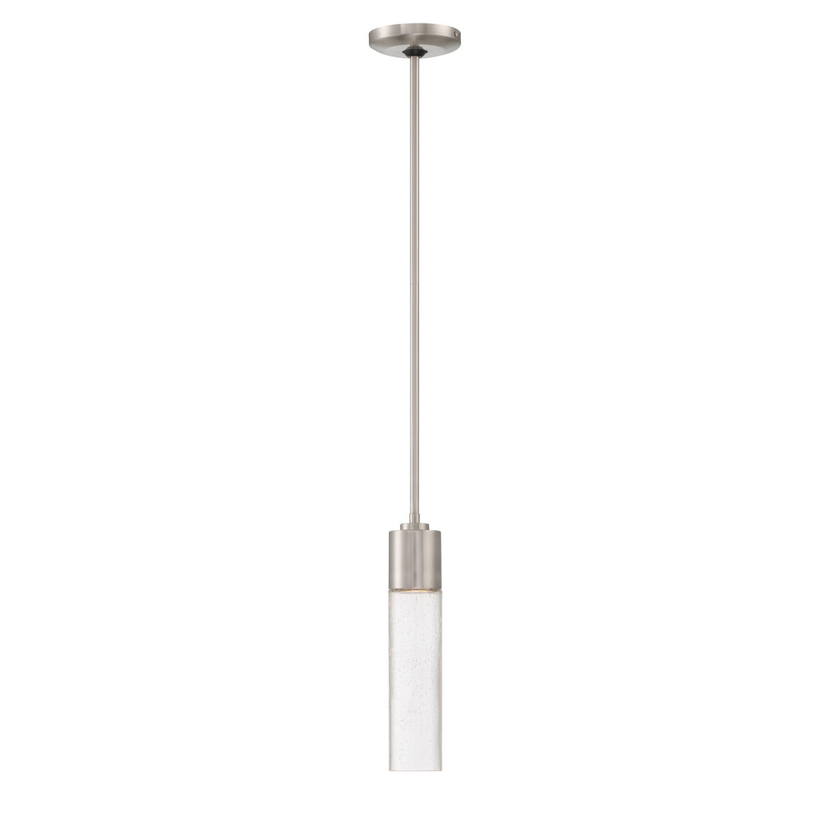George Kovacs - P971-084 - One Light Mini Pendant - Light Rain - Brushed Nickel