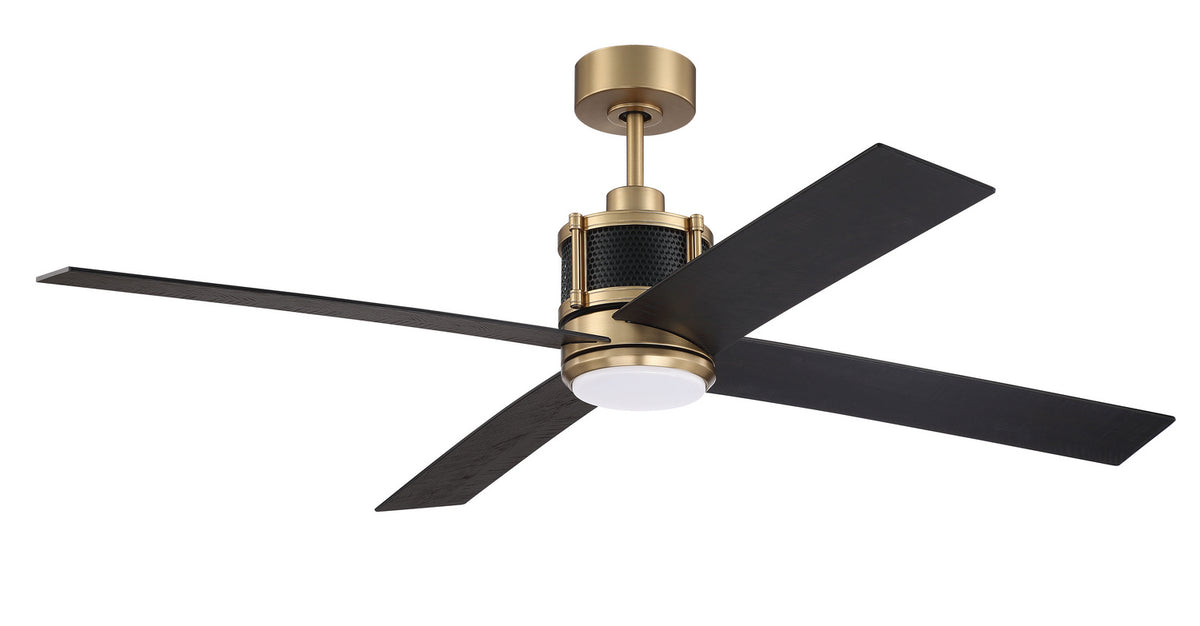 Craftmade - GRG56SBFB4-NWF - 56" Ceiling Fan - Gregory 56" Indoor Ceiling Fan with no Wifi - Satin Brass