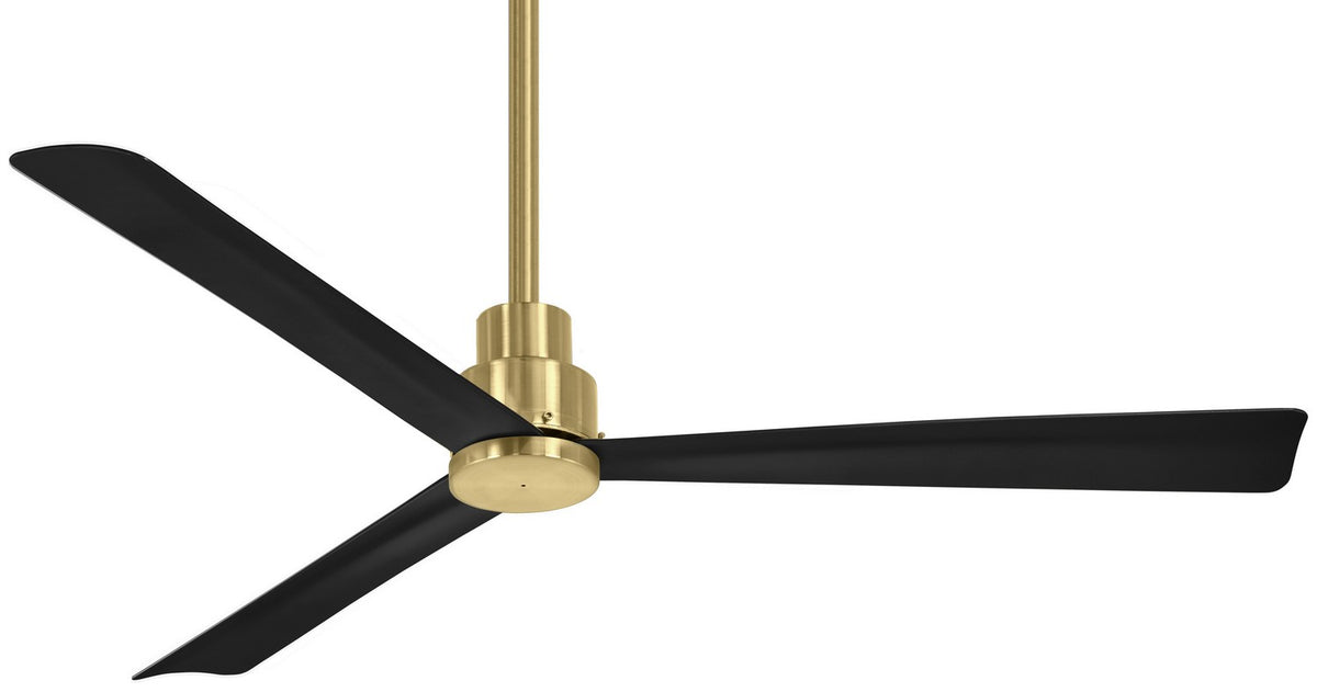 Minka Aire - F787-SBR/CL - 52" Ceiling Fan - Simple - Soft Brass With Coal Blades