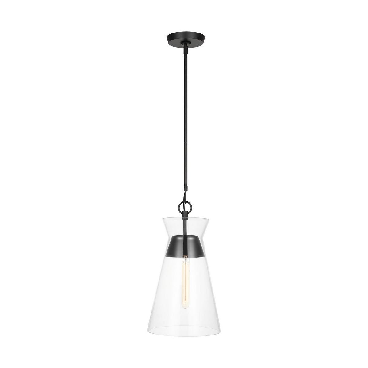 Visual Comfort Studio - CP1021AI - One Light Pendant - Atlantic - Aged Iron