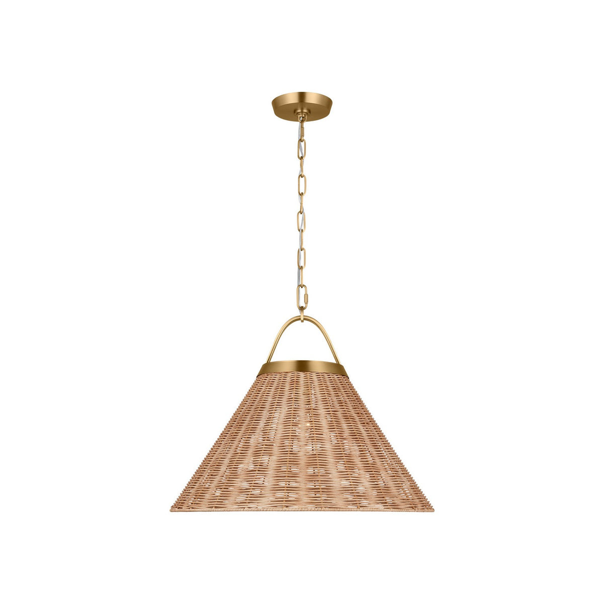 Visual Comfort Studio - CP1441BBS - One Light Pendant - Whitby - Burnished Brass