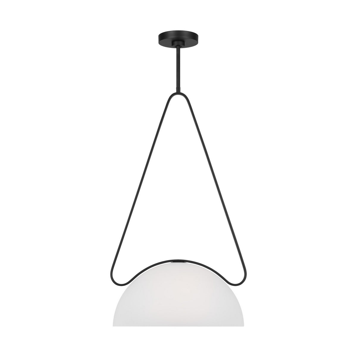 Visual Comfort Studio - KP1161MBK - One Light Pendant - Nido - Midnight Black