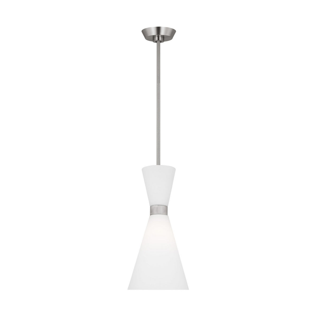 Visual Comfort Studio - DJP1101BS - One Light Pendant - Belcarra - Brushed Steel
