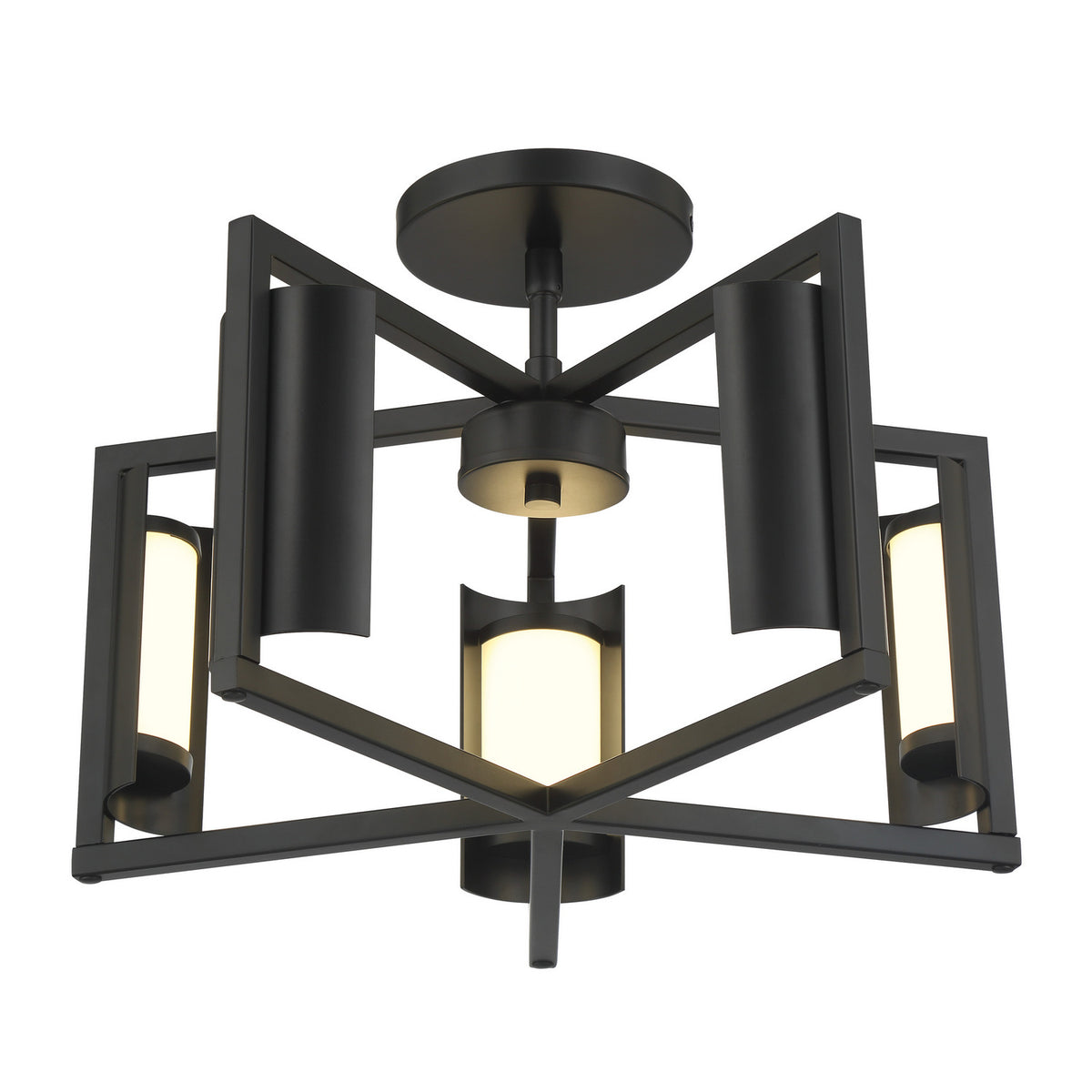 George Kovacs - P1554-66A-L - LED Wall Sconce - Trizay - Coal Black