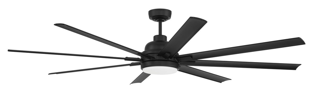 Craftmade - RSH72FB8-NWF - 72" Ceiling Fan - Rush 72" Ceiling Fan Wet Rated no Wifi - Flat Black