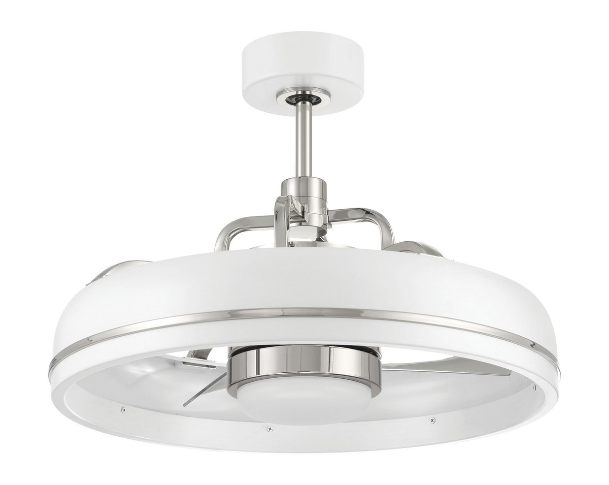 Craftmade - TYL24WPLN3-NWF - 20" Ceiling Fan - Taylor 18" Fandelier no Wifi - White/Polished Nickel