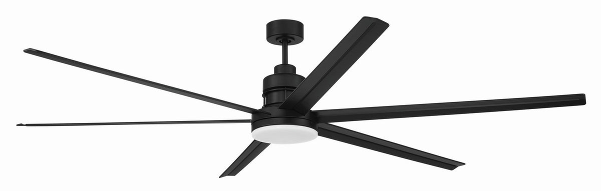 Craftmade - MND80FB6-NWF - 80" Ceiling Fan - Mondo 80" Indoor/Outdoor Ceiling Fan no Wifi - Flat Black
