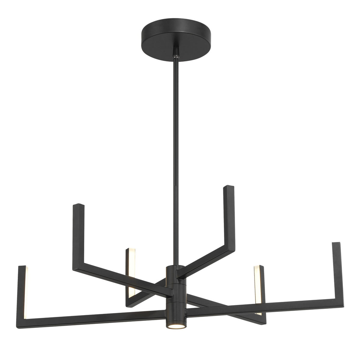 George Kovacs - P1476-66A-L - LED Chandelier - Articular - Coal Black