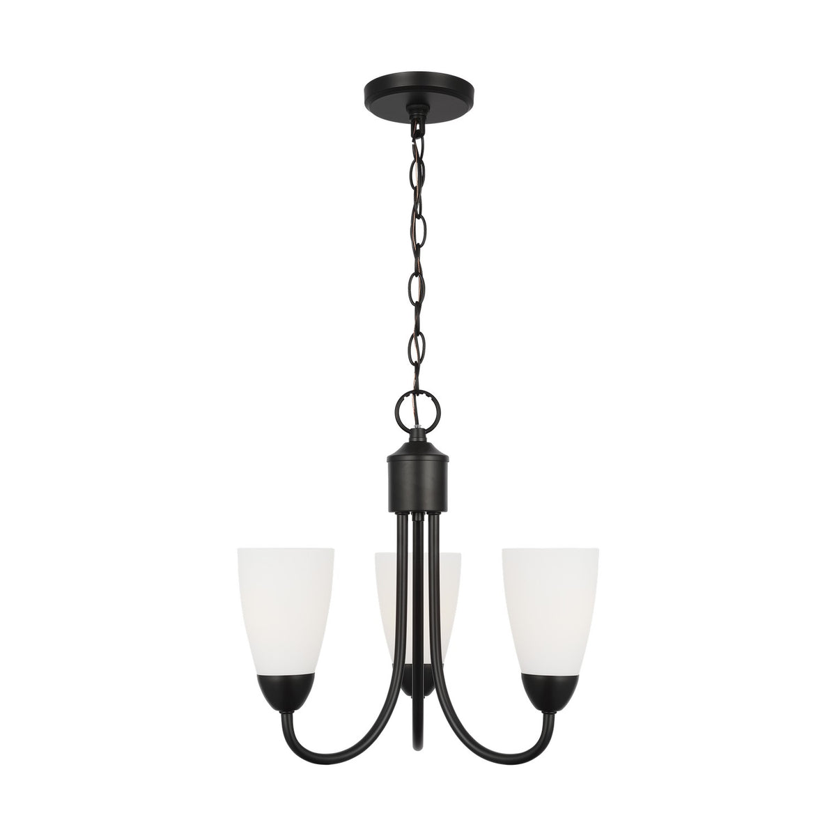 Generation Lighting - 3120203-112 - Three Light Chandelier - Seville - Midnight Black