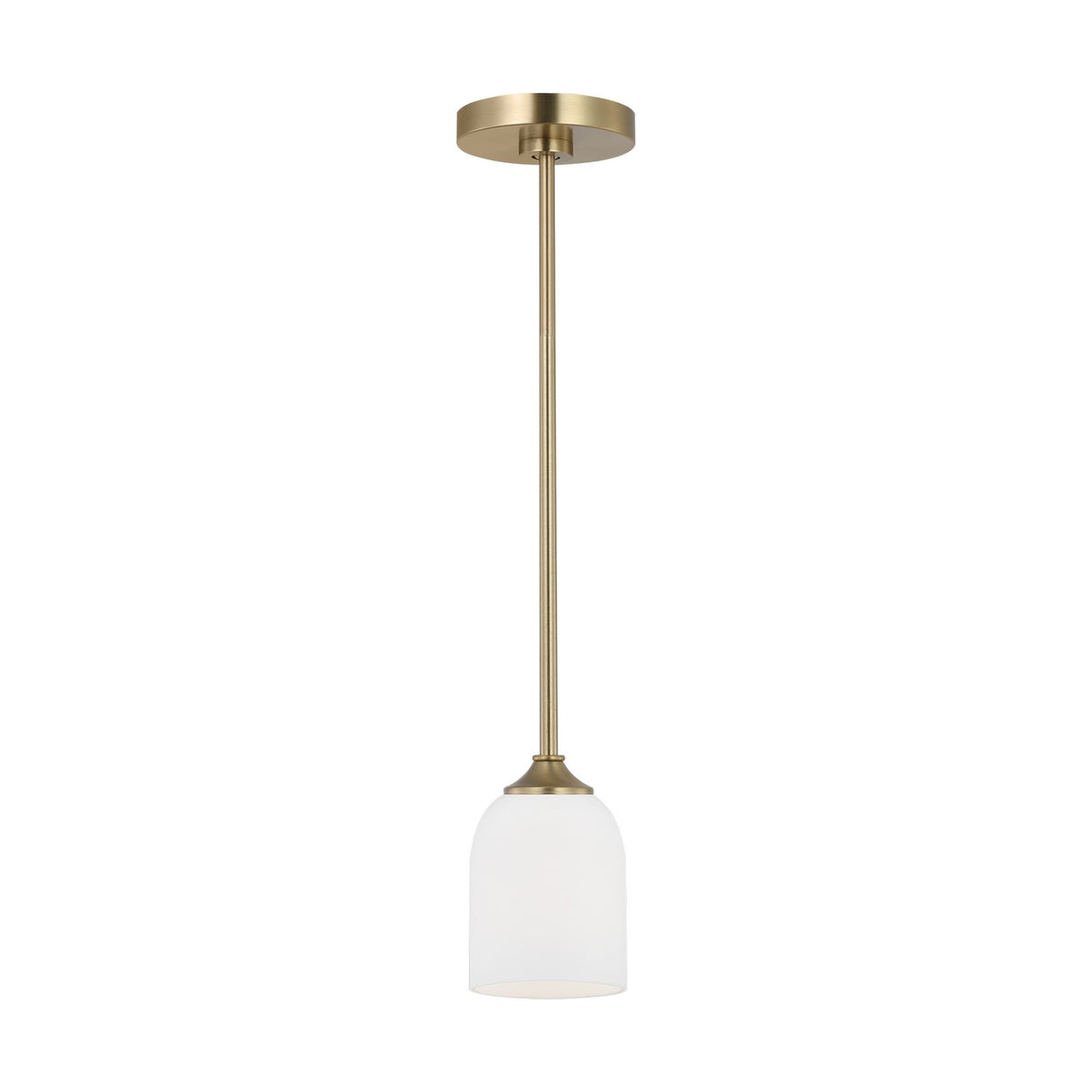 Generation Lighting - GLP1021SB - One Light Mini Pendant - Emile - Satin Brass