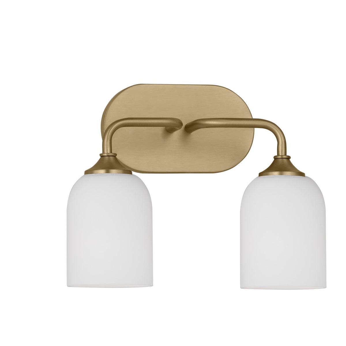 Generation Lighting - GLV1022SB - Two Light Vanity - Emile - Satin Brass