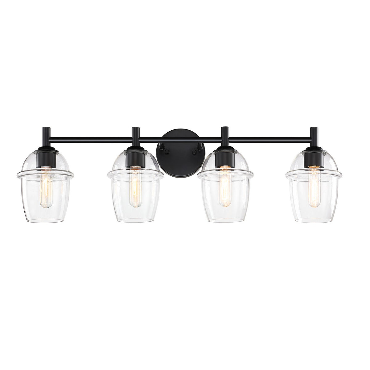 Designers Fountain - D310M-4B-MB - Four Light Vanity - Summer Jazz - Matte Black