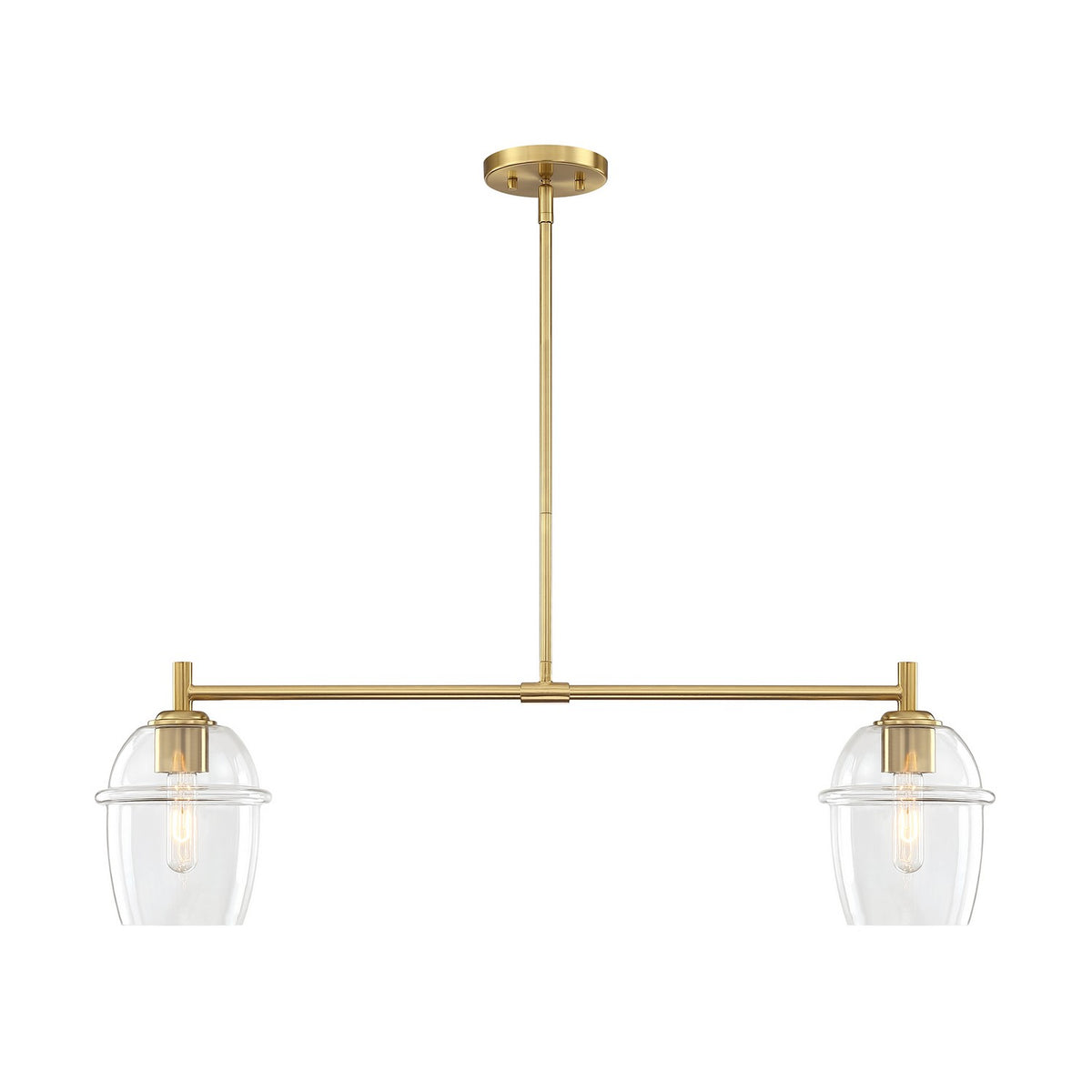 Designers Fountain - D310M-IS-BG - Two Light Island Pendant - Summer Jazz - Brushed Gold