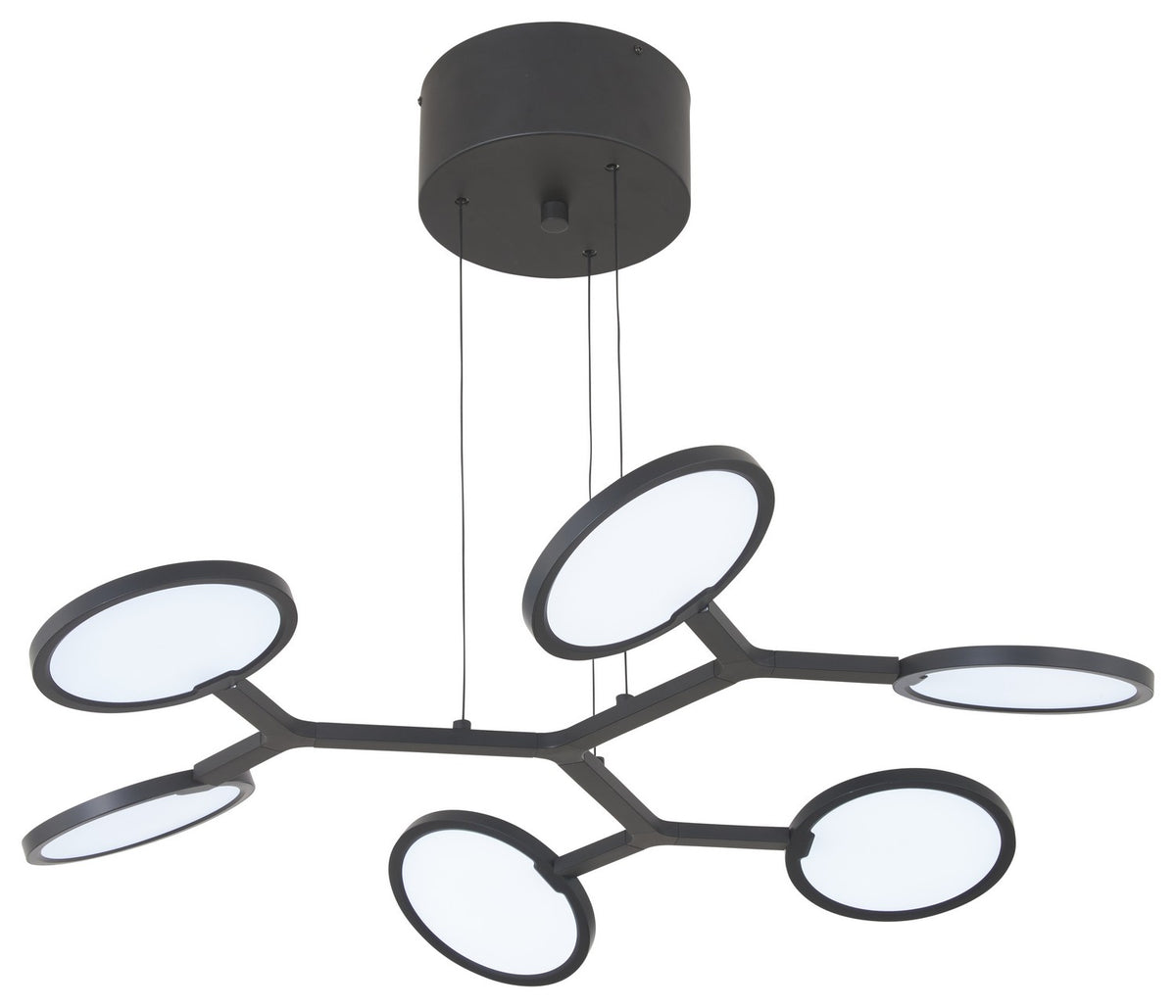 George Kovacs - P1950-66A-L - LED Pendant - Bandalore - Coal Black
