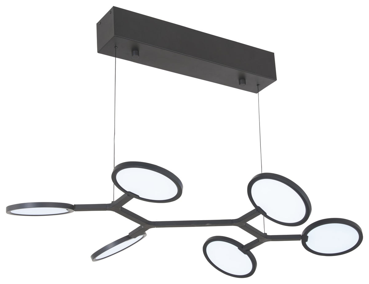 George Kovacs - P1951-66A-L - LED Pendant - Bandalore - Coal Black