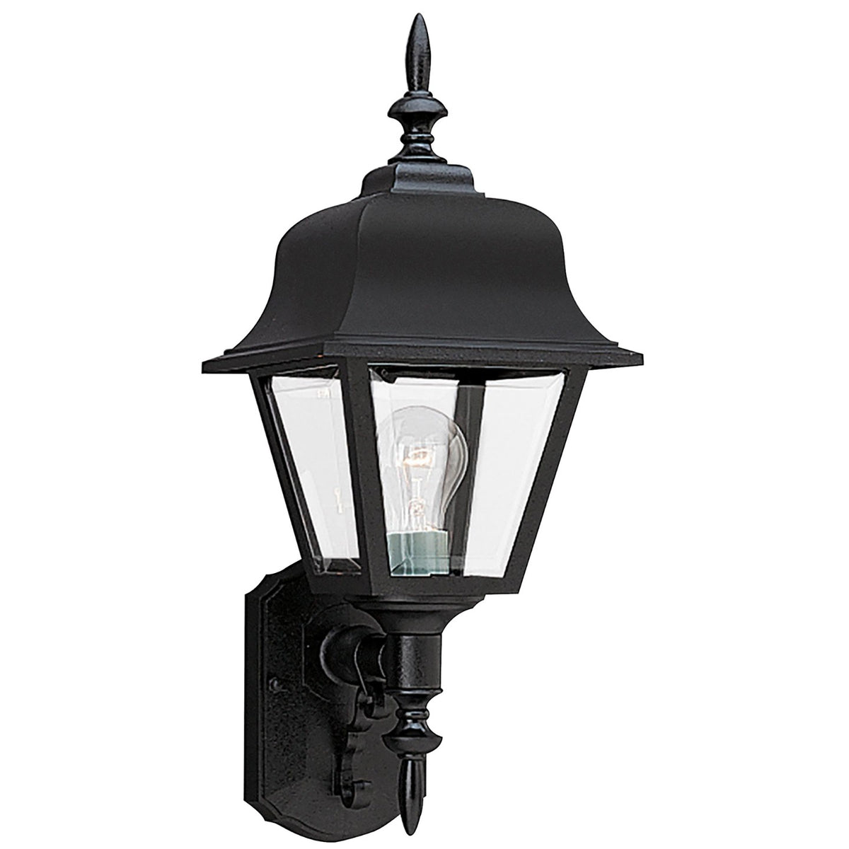 Generation Lighting - 8765-12 - One Light Outdoor Wall Lantern - Polycarbonate Outdoor - Black