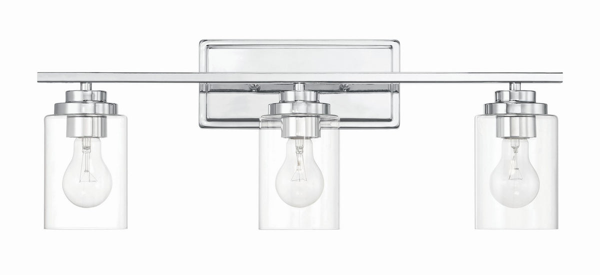 Craftmade - 20425CH3 - Three Light Vanity - Clark - Chrome