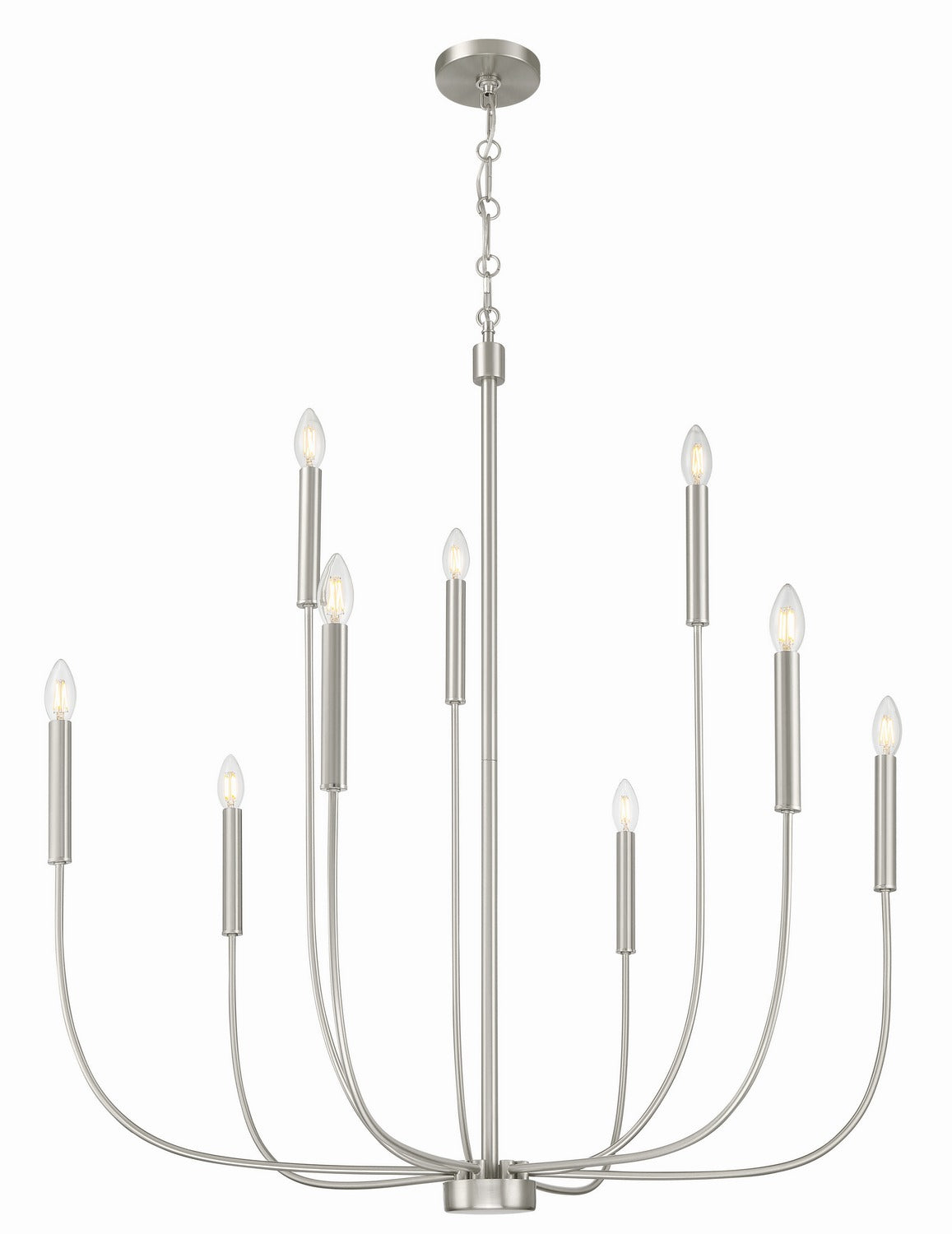 Craftmade - 59829-BNK - Nine Light Chandelier - Traci - Brushed Polished Nickel