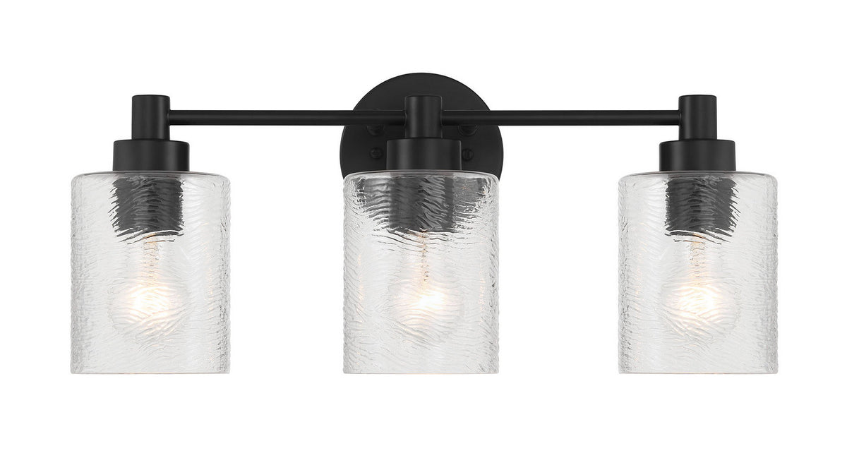 Craftmade - 60203-FB - Three Light Vanity - Lyndsey - Flat Black