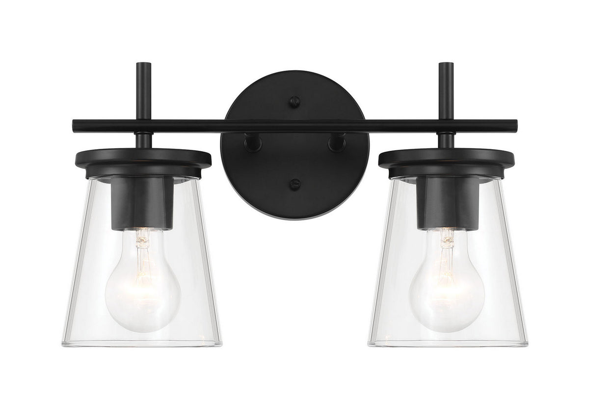 Craftmade - 60402-FB - Two Light Vanity - Connell - Flat Black