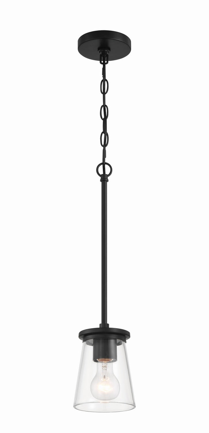 Craftmade - 60491-FB - One Light Mini Pendant - Connell - Flat Black
