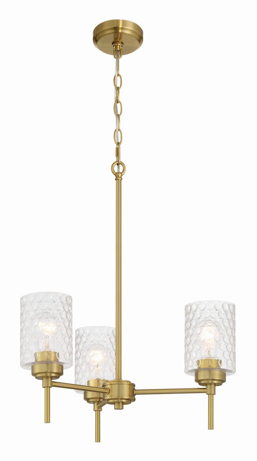 Craftmade - 60523-SB - Three Light Chandelier - Claire - Satin Brass