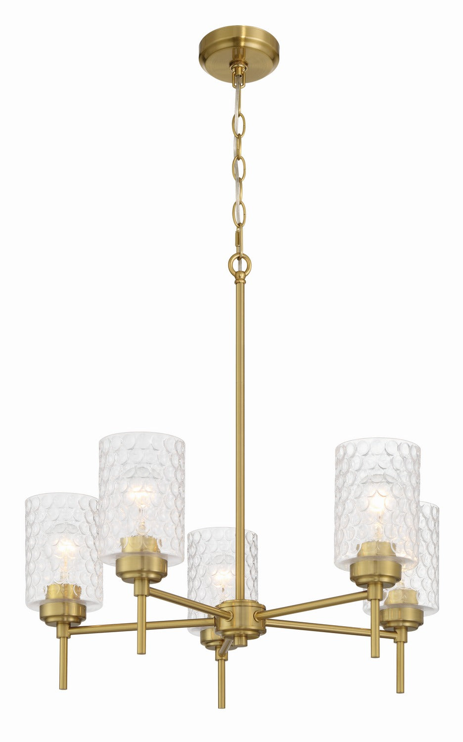Craftmade - 60525-SB - Five Light Chandelier - Claire - Satin Brass