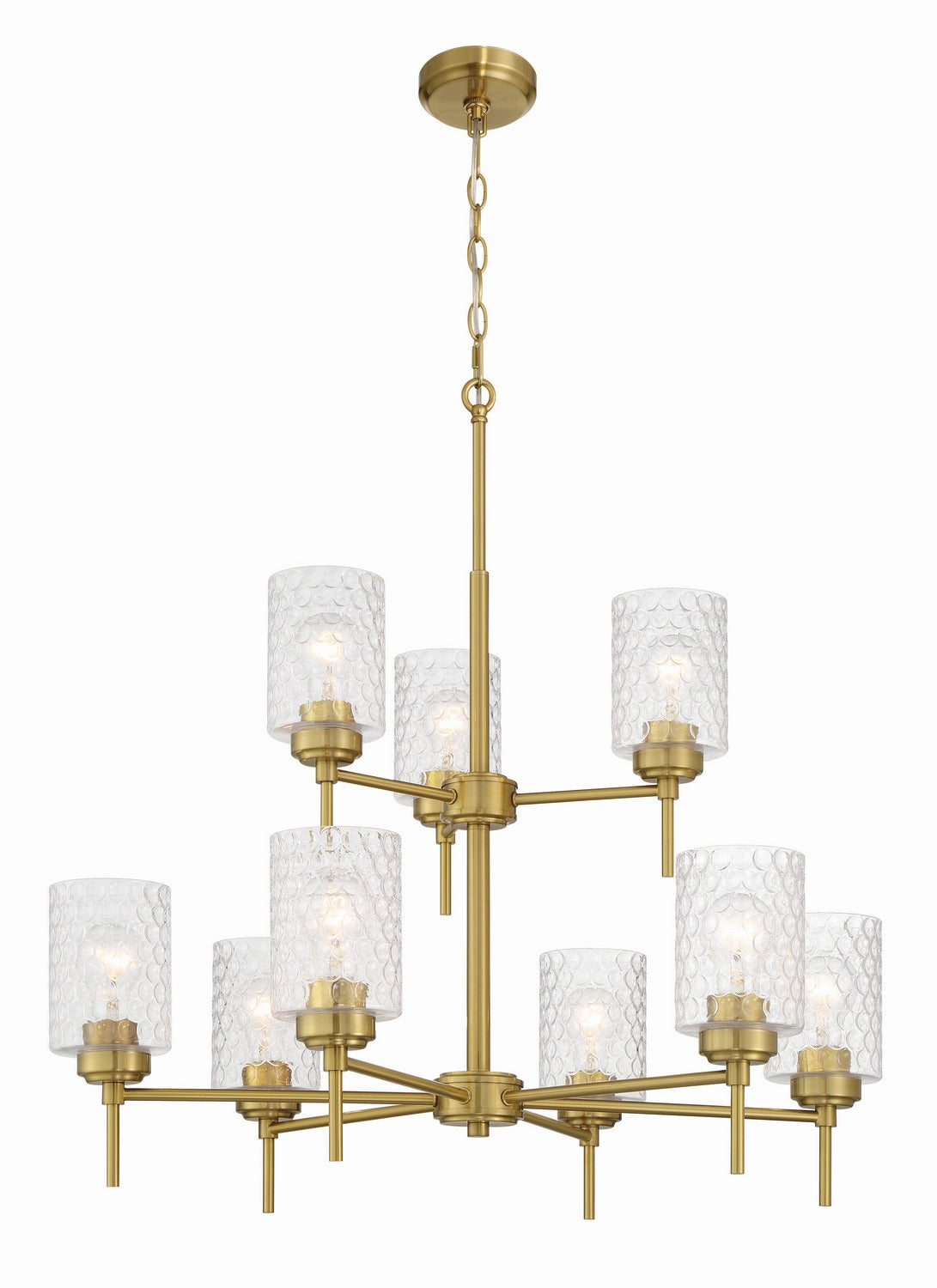 Craftmade - 60529-SB - Nine Light Chandelier - Claire - Satin Brass