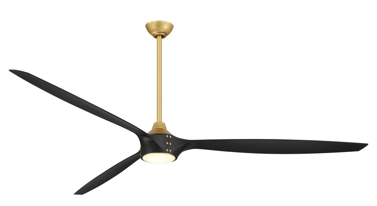 Minka Aire - F763L-LBR/CL - 84"Ceiling Fan - Pierce - Legacy Brass