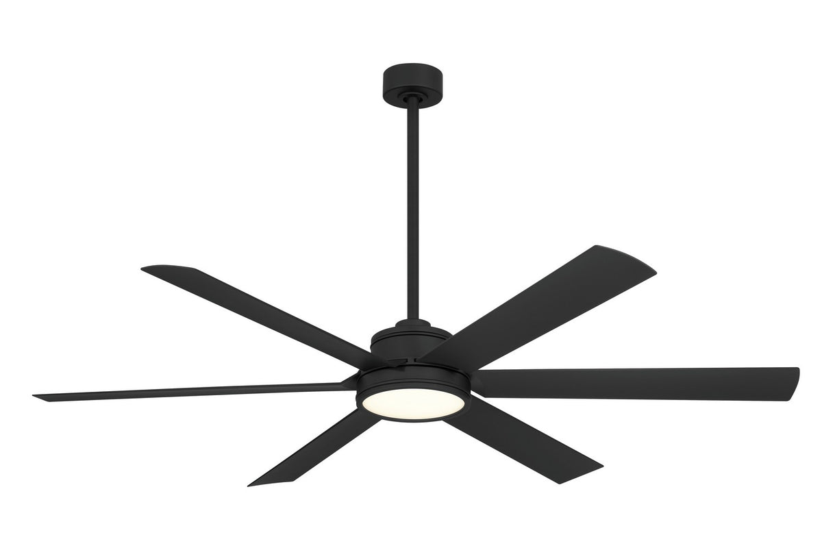 Minka Aire - F897L-CL - 65"Ceiling Fan - Cairo - Coal Black