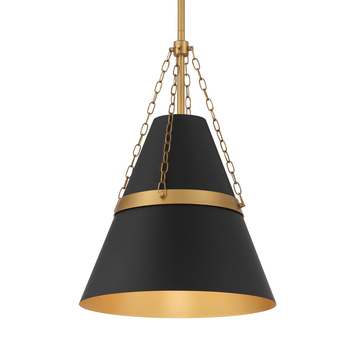 Minka-Lavery - 3933-876 - One Light Pendant - Springfield - Dark Matte Black