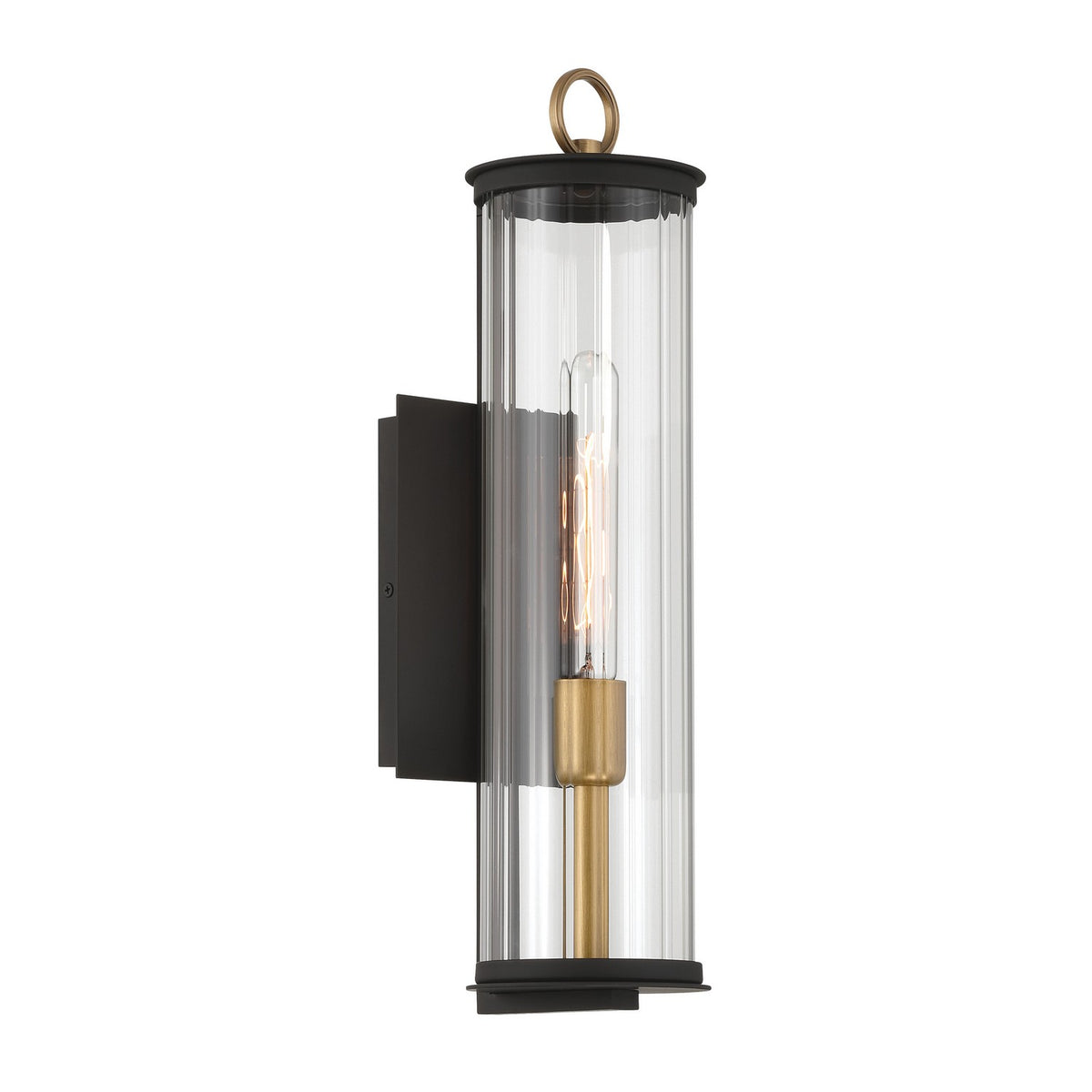 Minka-Lavery - 79001-734 - One Light Outdoor Wall Sconce - Cara - Dark Matte Black