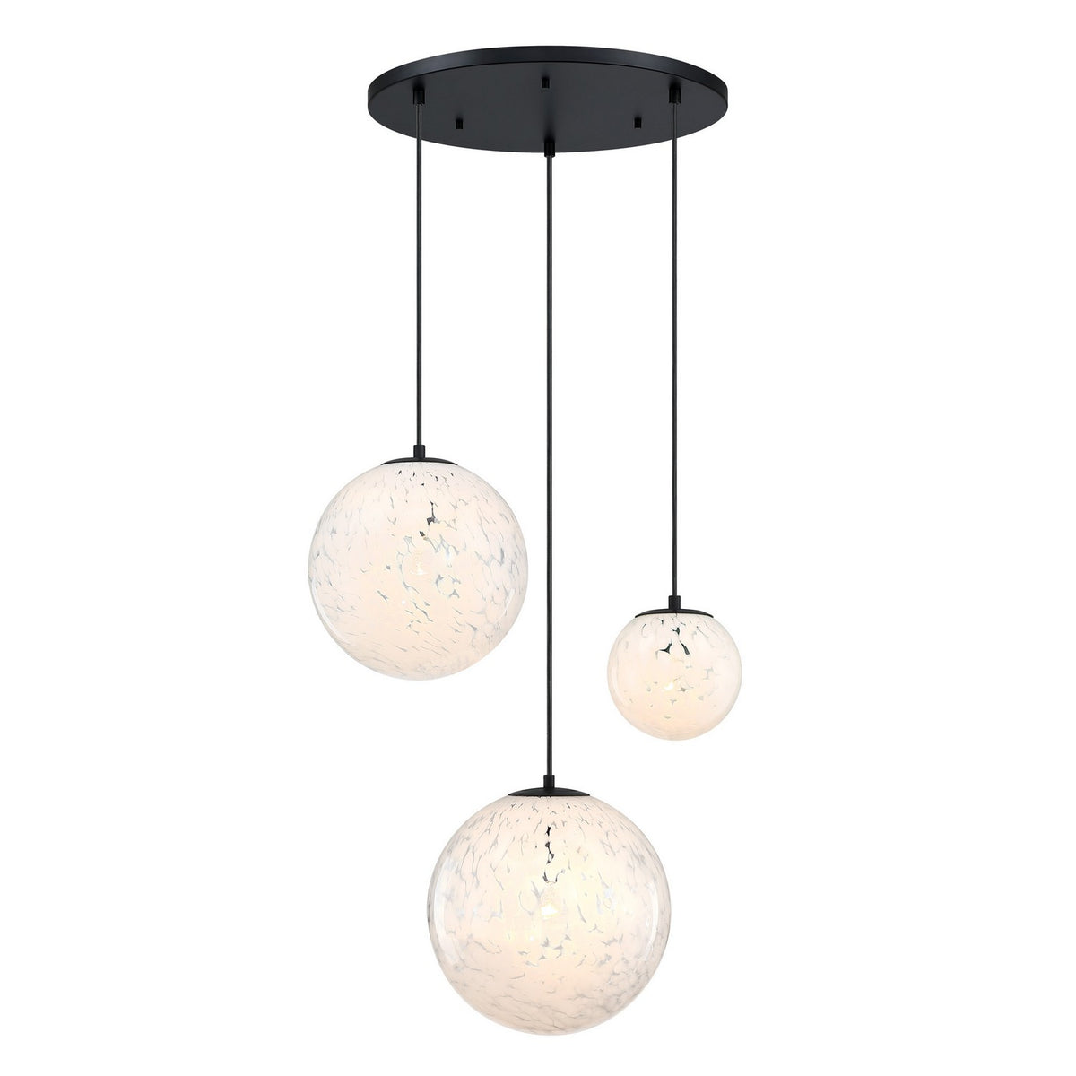 Designers Fountain - D282M-3CHD-MB - Three Light Chandelier - Circo - Matte Black