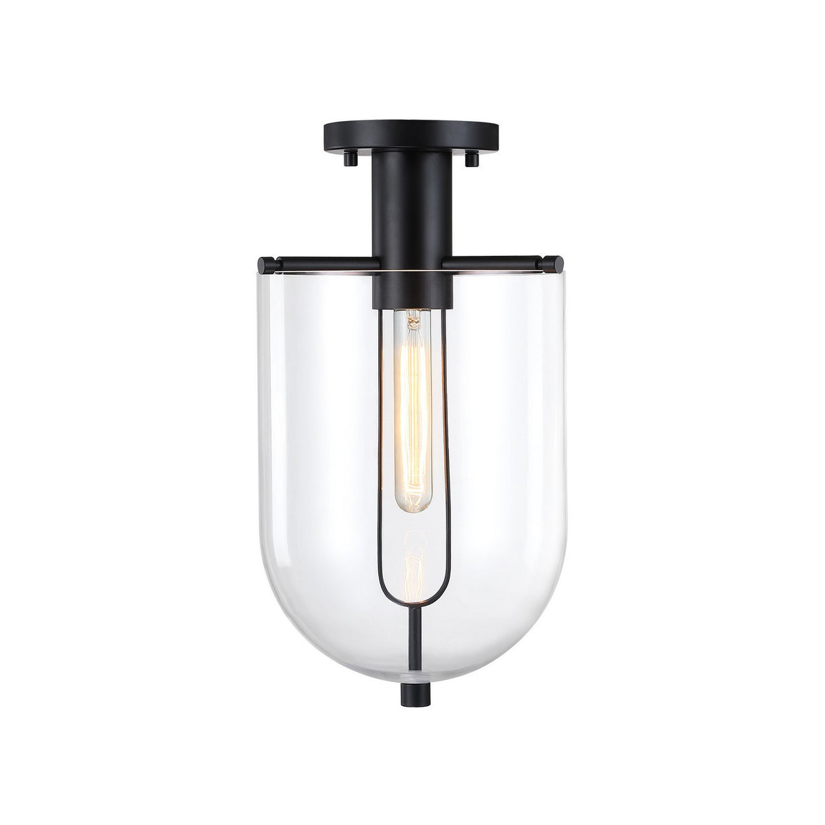 Designers Fountain - D332M-SF-MB - One Light Semi Flush Mount - Skylar - Matte Black