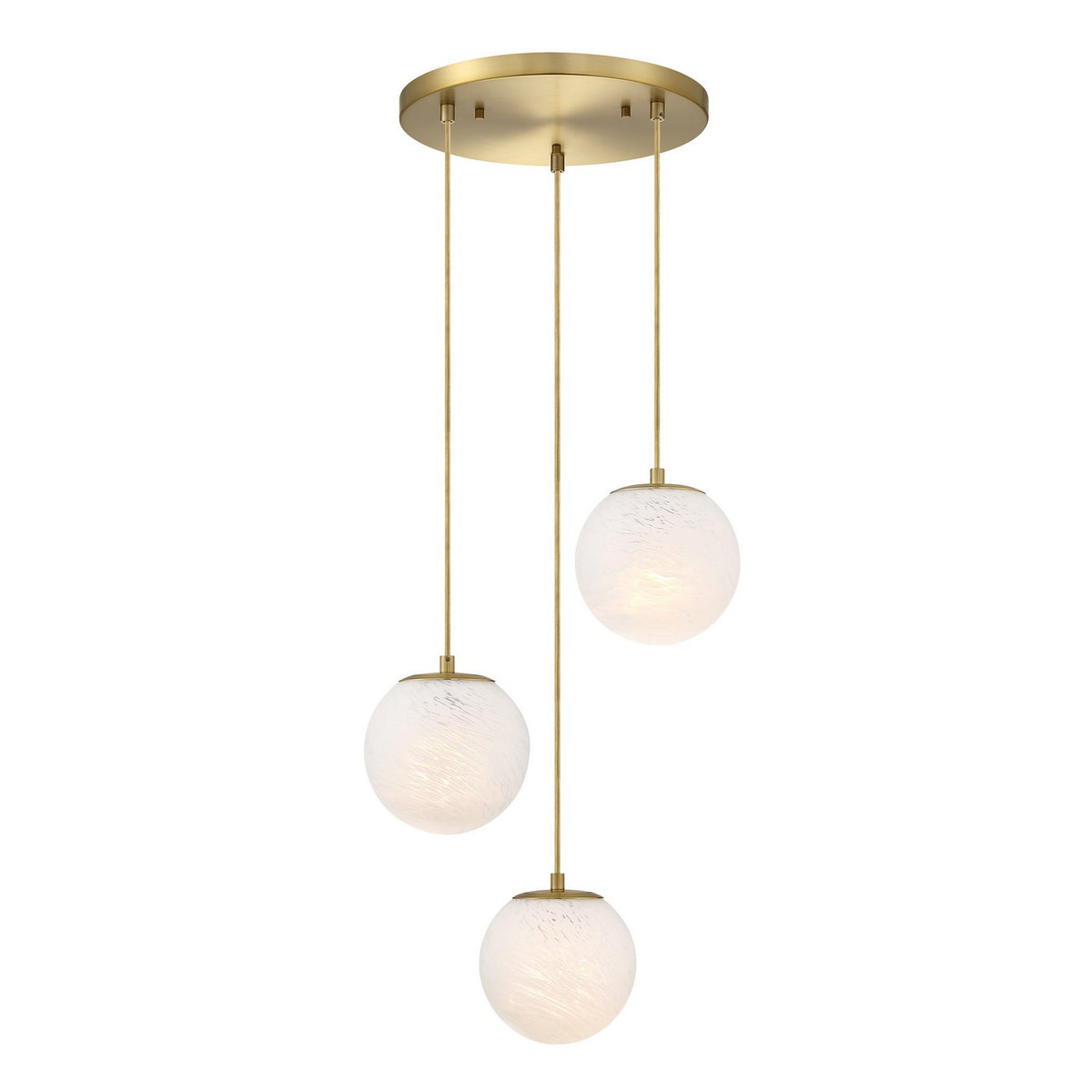 Designers Fountain - D342M-3CHA-BG - Three Light Chandelier - Pixie - Burshed Gold