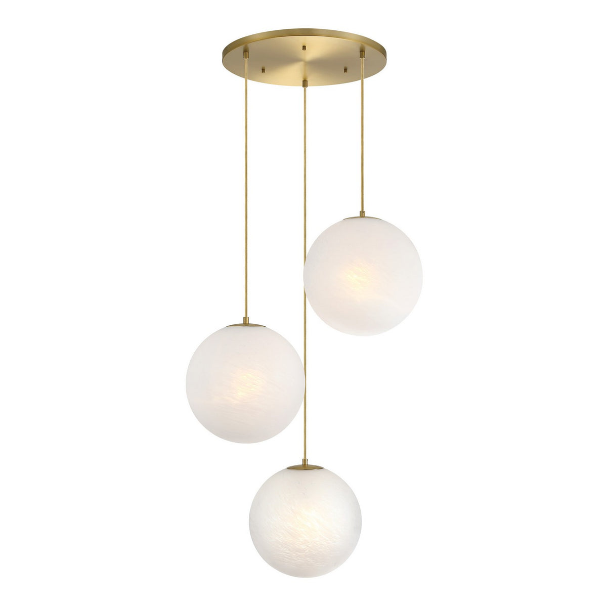 Designers Fountain - D342M-3CHC-BG - Three Light Chandelier - Pixie - Brushed Gold