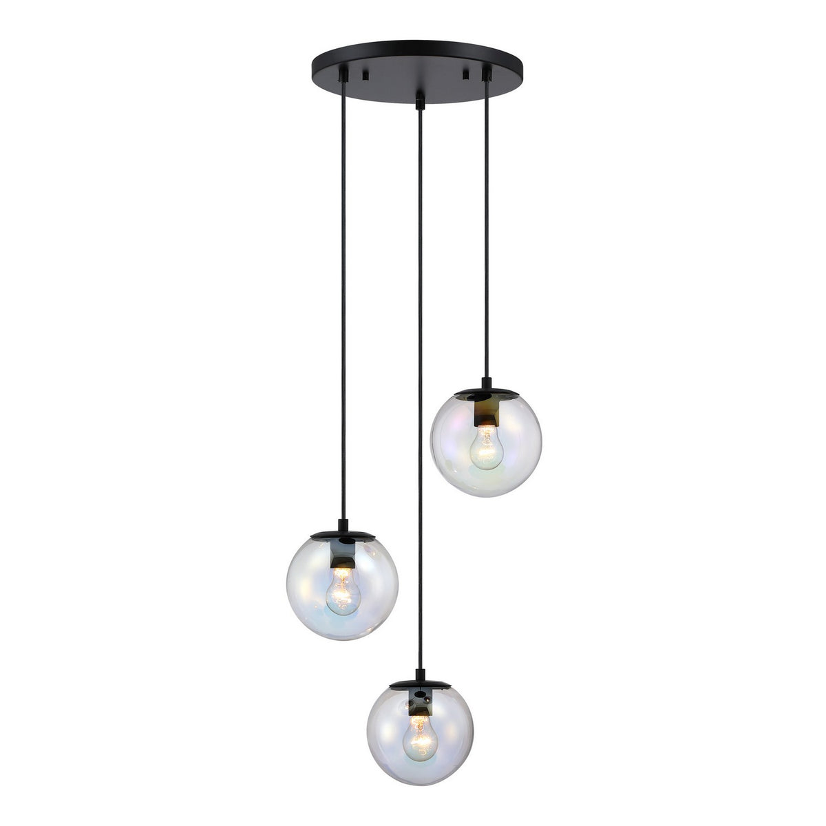 Designers Fountain - D354M-3CHA-MB - Three Light Chandelier - Neva - Matte Black