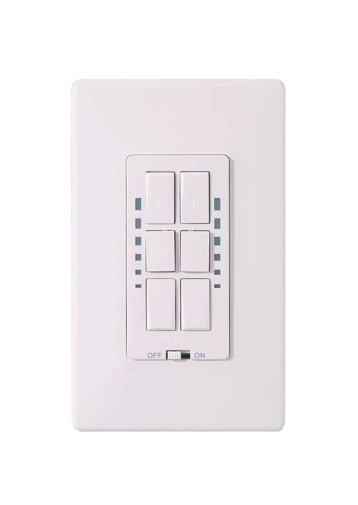 Craftmade - WCFL-1000 - Smart WiFi Fan & On/Off Dimmer Switch Wall Control - WiFi Fan and Light Control