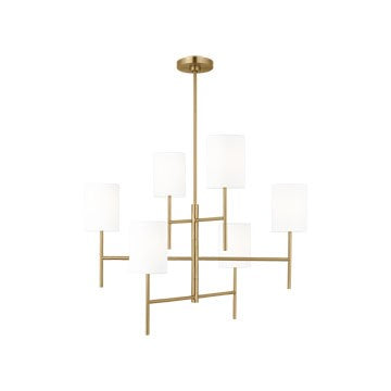 Visual Comfort Studio - BC1006BBS - Six Light Chandelier - Key - Burnished Brass