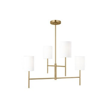 Visual Comfort Studio - BC1024BBS - Four Light Chandelier - Key - Burnished Brass