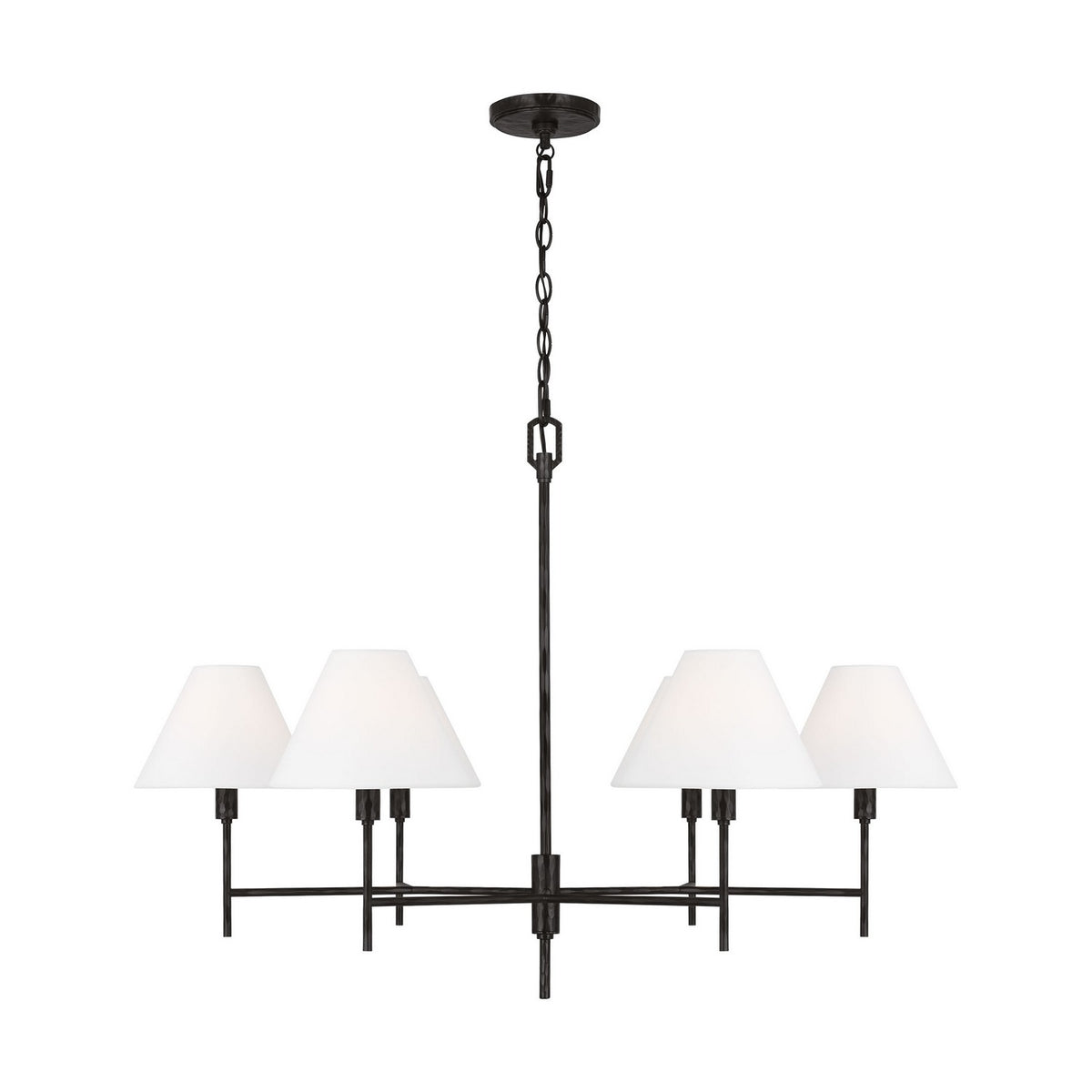 Visual Comfort Studio - CC1776AI - Six Light Chandelier - Ridgewood - Aged Iron