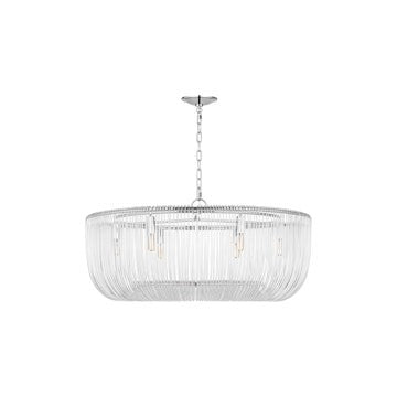 Visual Comfort Studio - CP1466PN - Six Light Pendant - Pierce - Polished Nickel