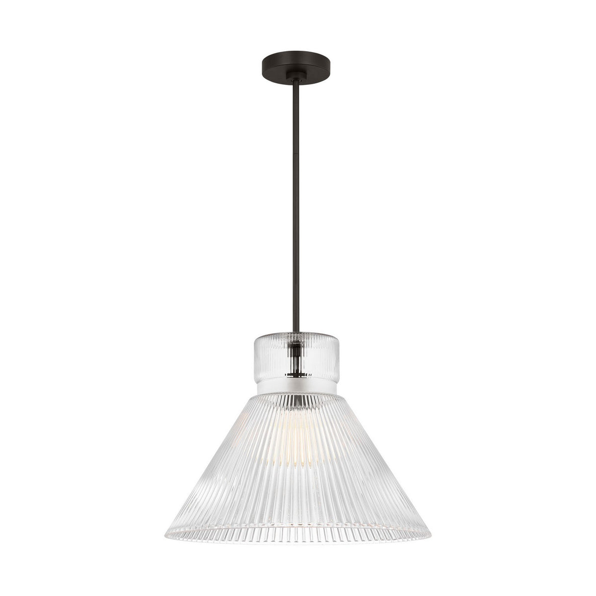Visual Comfort Studio - DJP1201MBK - One Light Pendant - Liouet - Midnight Black