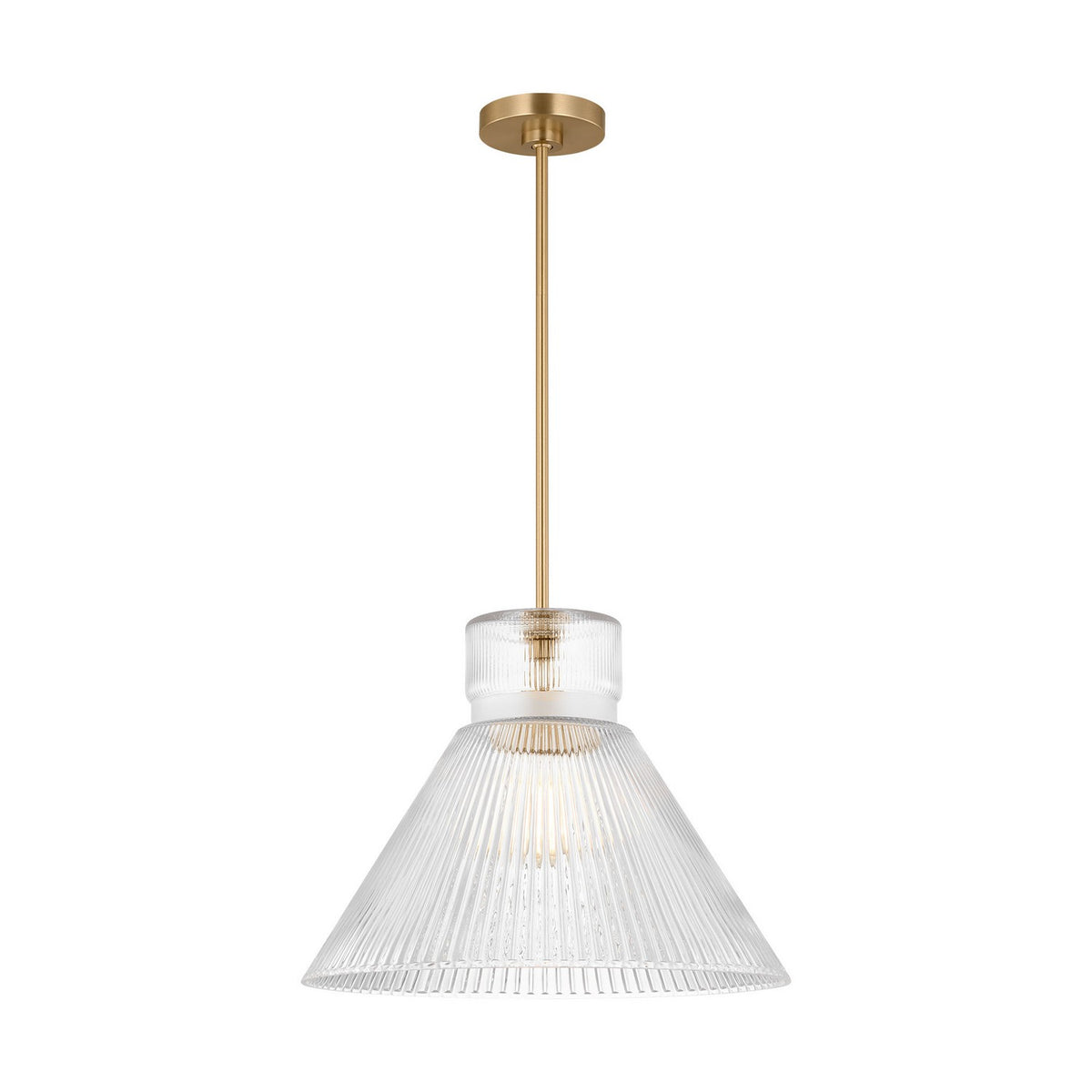 Visual Comfort Studio - DJP1201SB - One Light Pendant - Liouet - Satin Brass