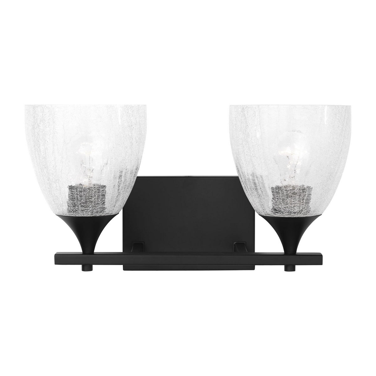 Visual Comfort Studio - DJV1022MBKCKG - Two Light Vanity - Toffino - Midnight Black