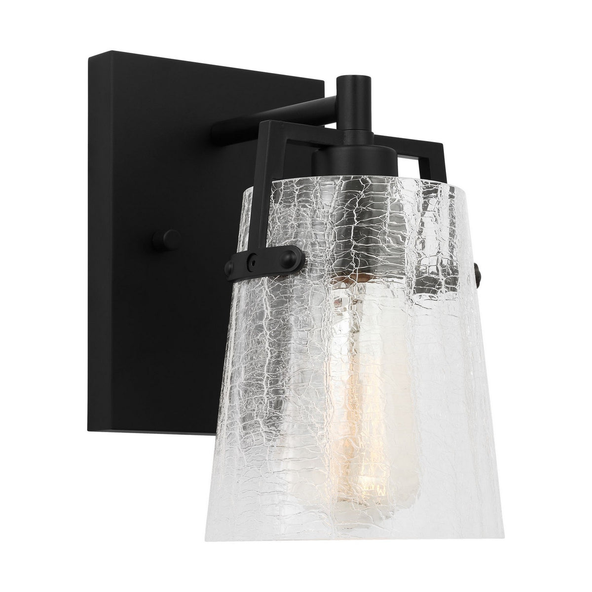 Visual Comfort Studio - DJV1031MBKCKG - One Light Wall Sconce - Crofton - Midnight Black