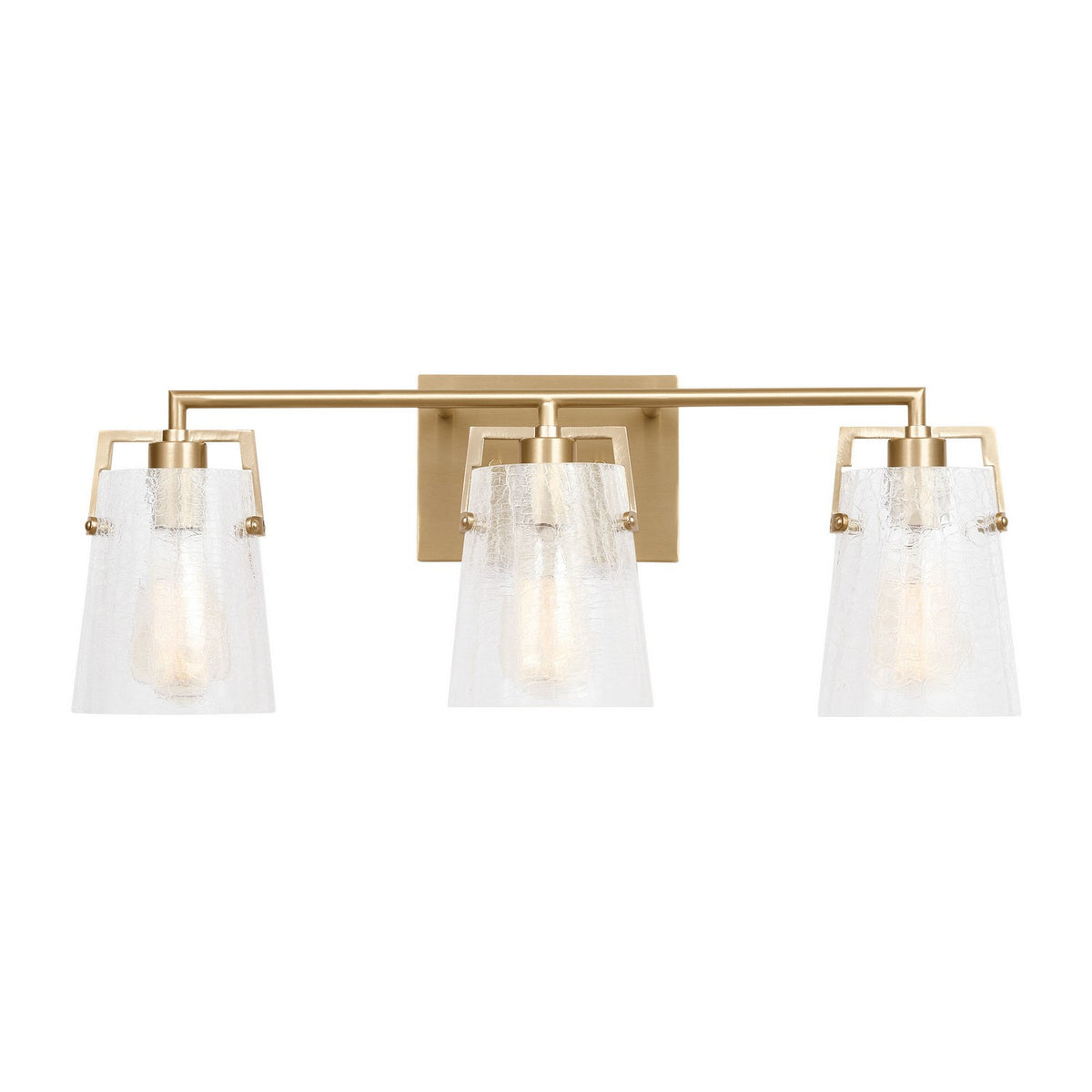 Visual Comfort Studio - DJV1033SBCKG - Three Light Vanity - Crofton - Satin Brass