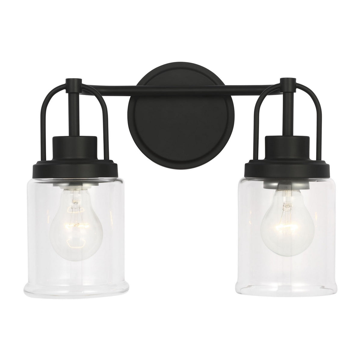 Visual Comfort Studio - GLV1072MBK - Two Light Vanity - Anders - Midnight Black