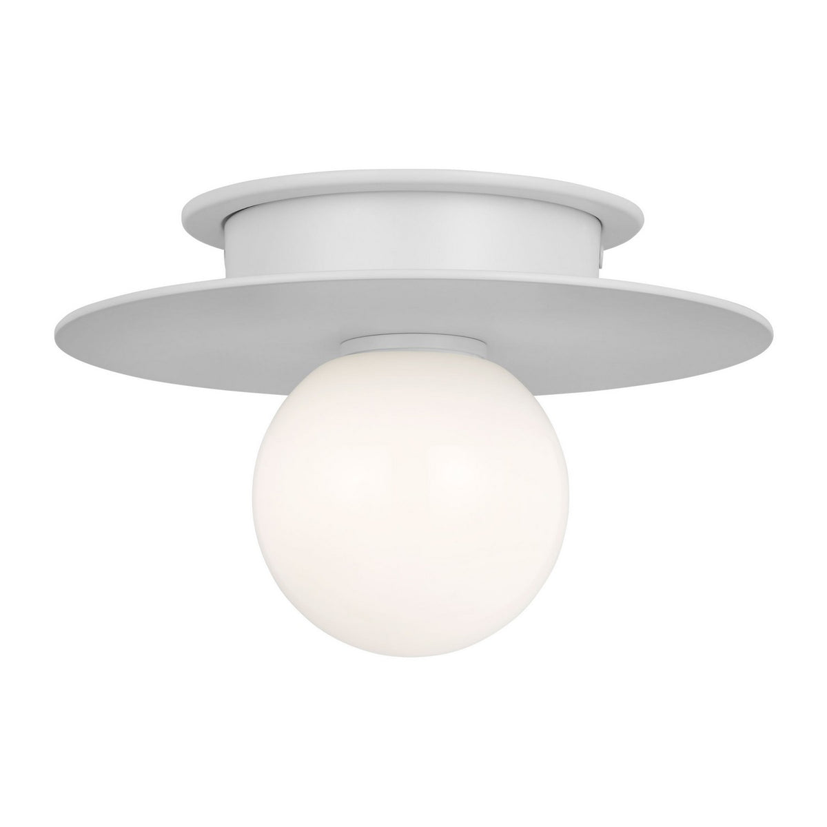Visual Comfort Studio - KF1001MWT - One Light Flush Mount - Nodes - Matte White