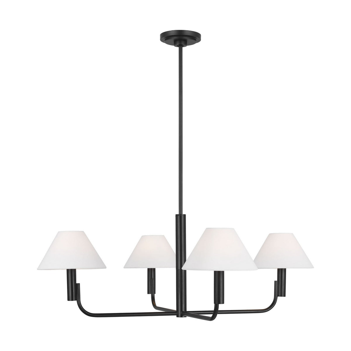 Visual Comfort Studio - SLC1014AI - Four Light Chandelier - Colfax - Aged Iron
